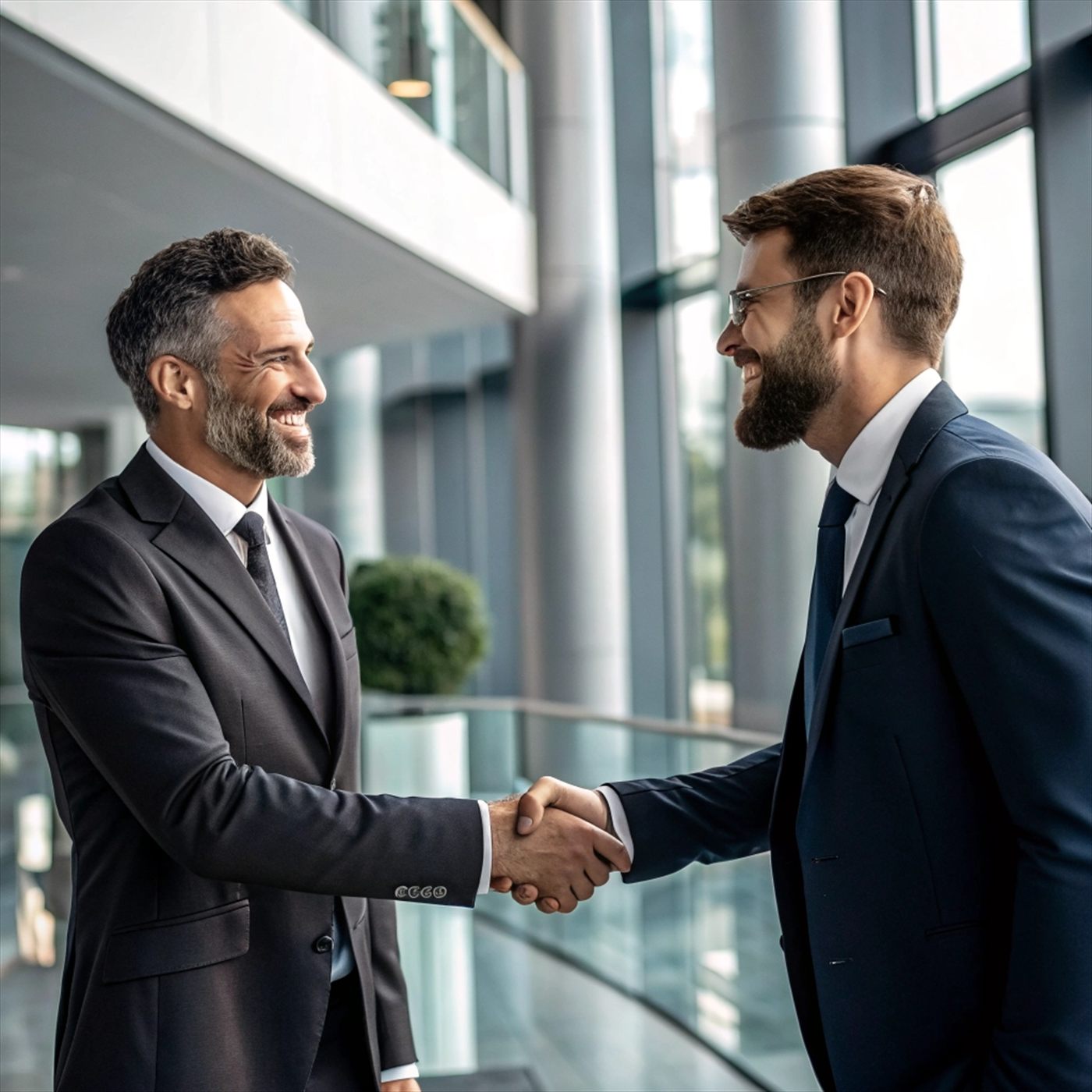 Business partners in discussion