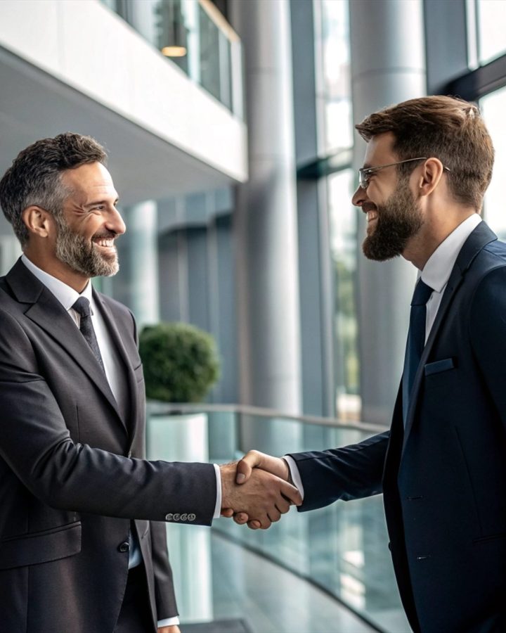 Business partnership meeting